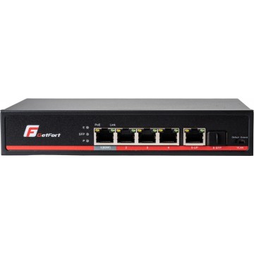 SWITCH POE GETFORT 4+1+SFP...